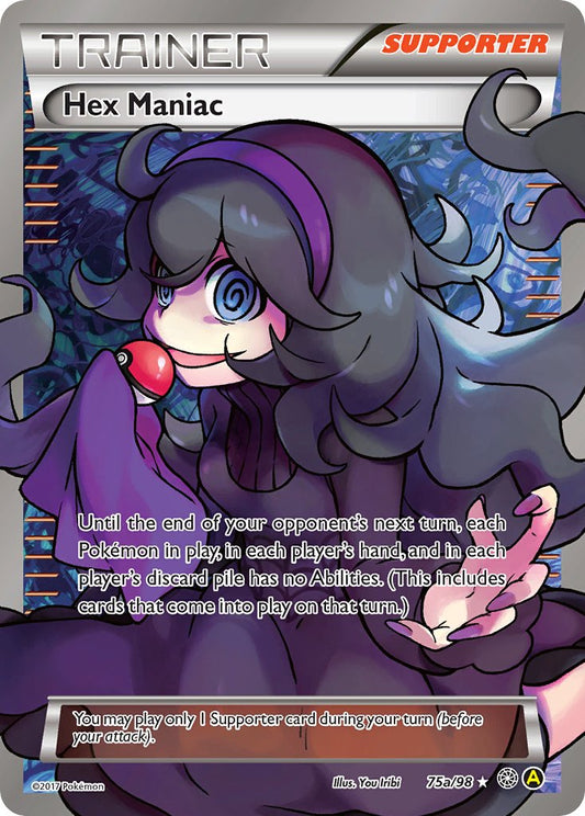 Hex Maniac 75a/98 Yellow A Alternate art Premium Trainer's XY Collection Exclusive - MissingNo.
