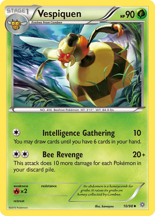 Vespiquen 10/98 Reverse Uncommon - MissingNo.