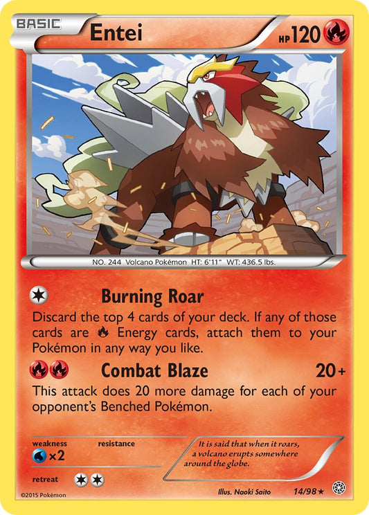 Entei 14/98 Reverse Rare - MissingNo.