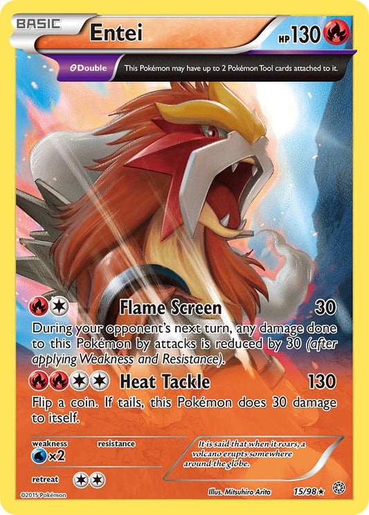 Entei 15/98 Reverse Rare - MissingNo.