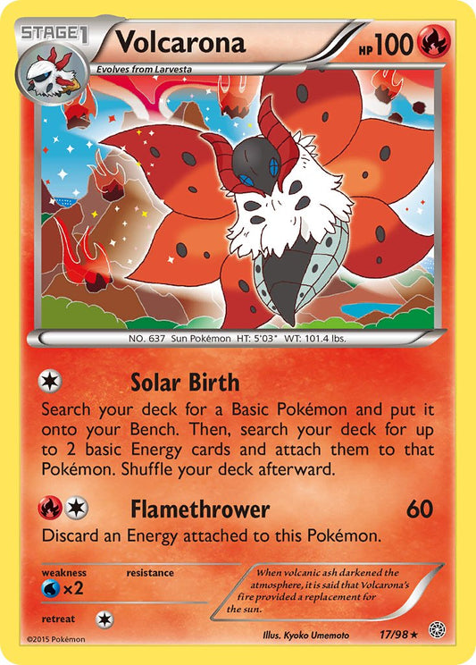 Volcarona 17/98 Reverse Rare - MissingNo.