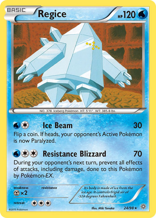 Regice 24/98 Non-Holo Rare - MissingNo.
