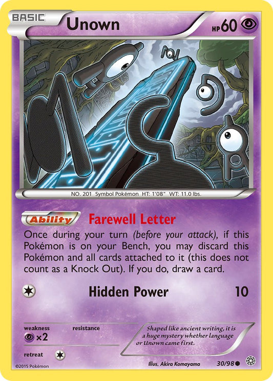 Unown 30/98 Reverse Common - MissingNo.