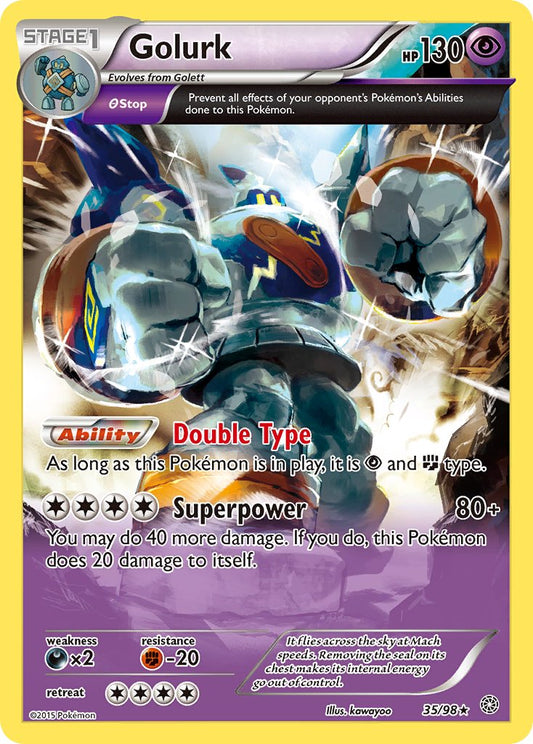Golurk 35/98 Reverse Rare - MissingNo.