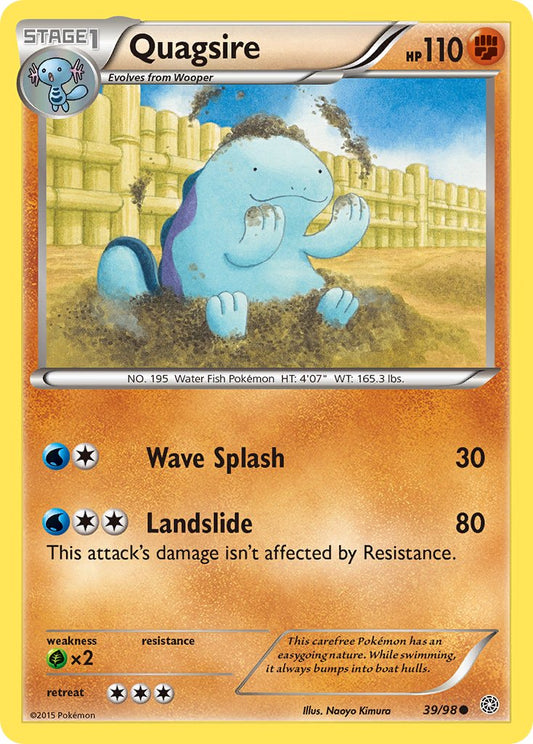 Quagsire 39/98 Reverse Common - MissingNo.