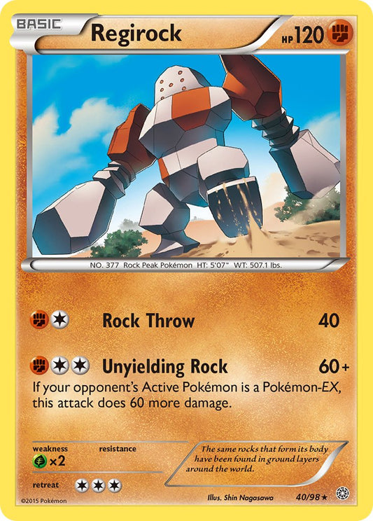 Regirock 40/98 Reverse Rare - MissingNo.