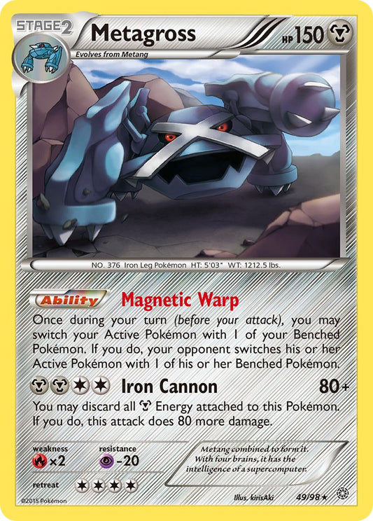 Metagross 49/98 Reverse Rare - MissingNo.