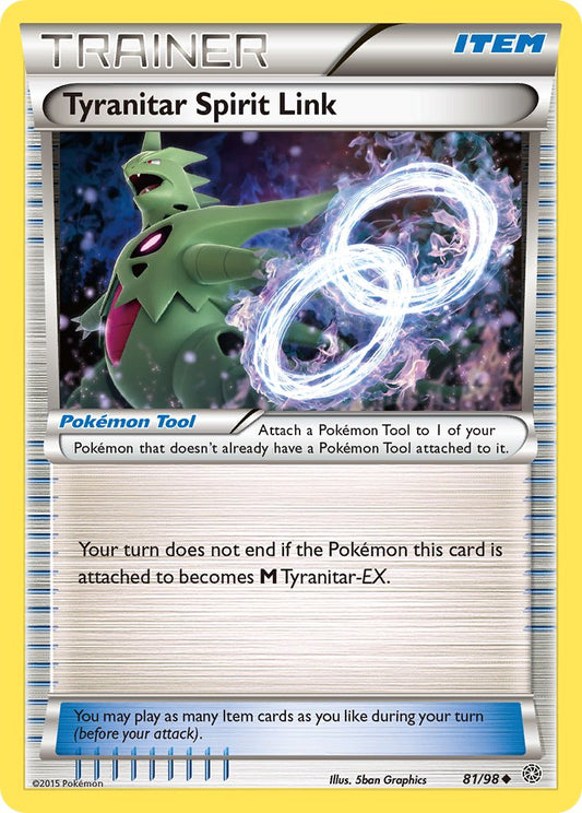 Tyranitar Spirit Link 81/98 Reverse Uncommon - MissingNo.