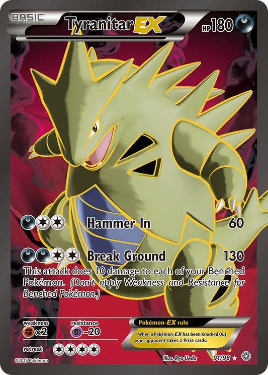 Tyranitar EX 91/98 Holo Ultra Rare EX - MissingNo.