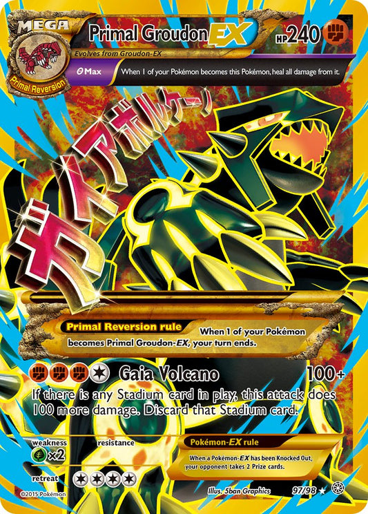 Primal Groudon EX 97/98 Jumbo Shiny Rayquaza EX Box Exclusive - MissingNo.