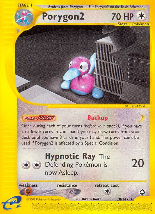 Porygon2 28/147 Non-Holo Rare - MissingNo.