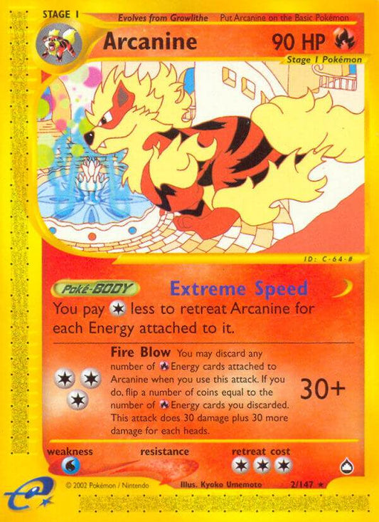 Arcanine 2/147 Reverse Rare - MissingNo.