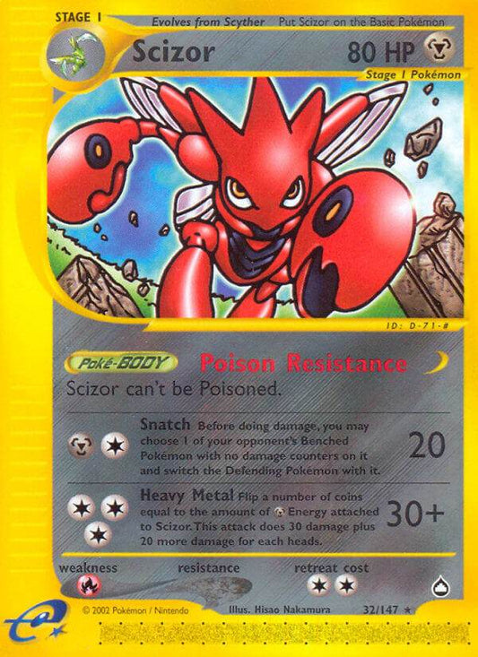 Scizor 32/147 Reverse Rare - MissingNo.