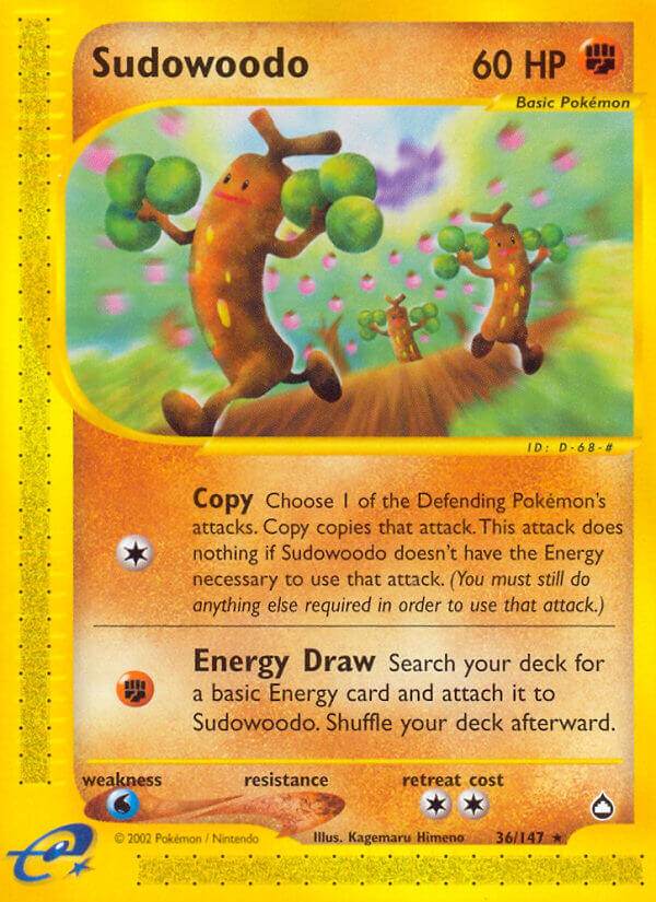 Sudowoodo 36/147 Reverse Rare - MissingNo.