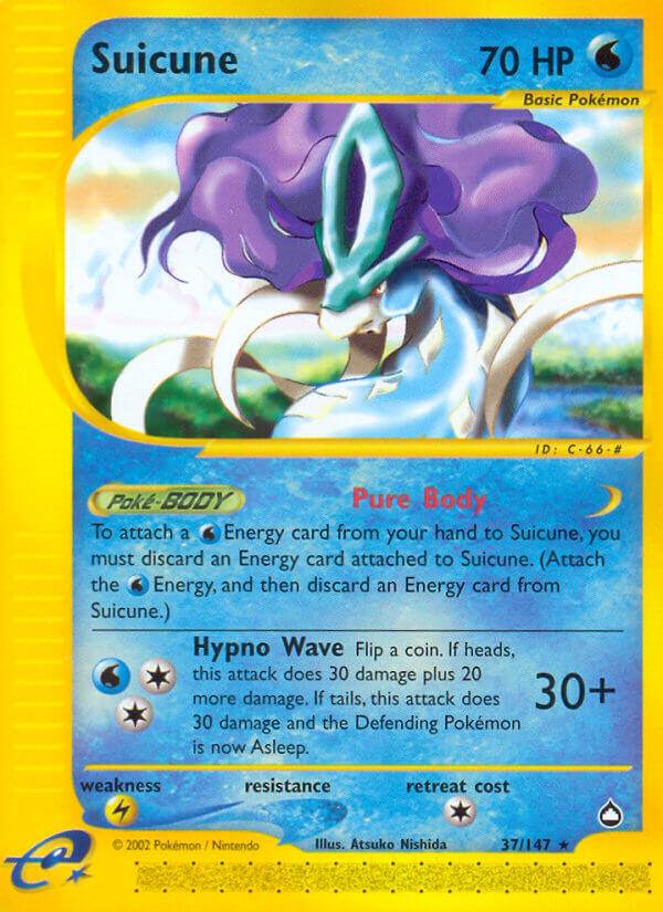 Suicune 37/147 Non-Holo Rare - MissingNo.