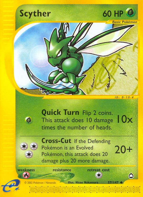 Scyther 57/147 Reverse Uncommon - MissingNo.