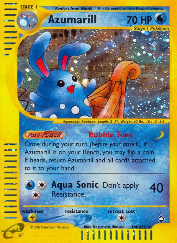 Azumarill H4/H32 Holo Rare - MissingNo.