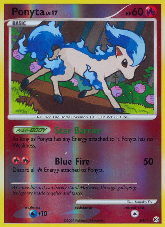 Ponyta SH11 Reverse Secret Rare - MissingNo.