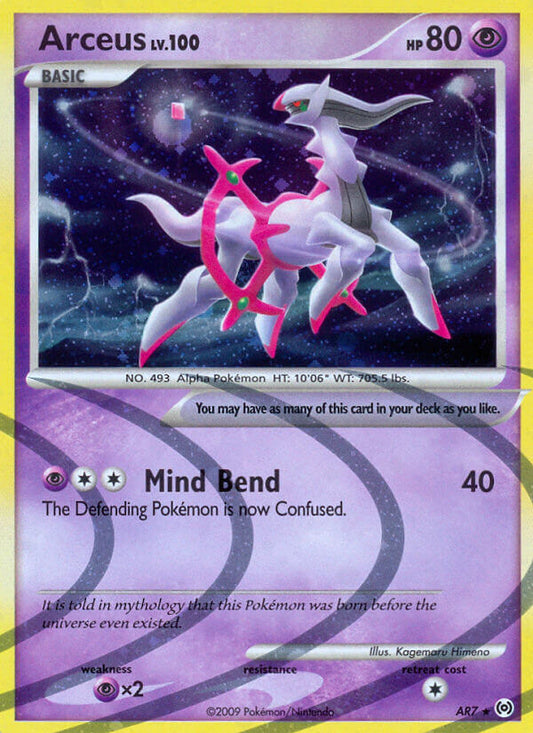 Arceus AR7 Holo Secret Rare - MissingNo.