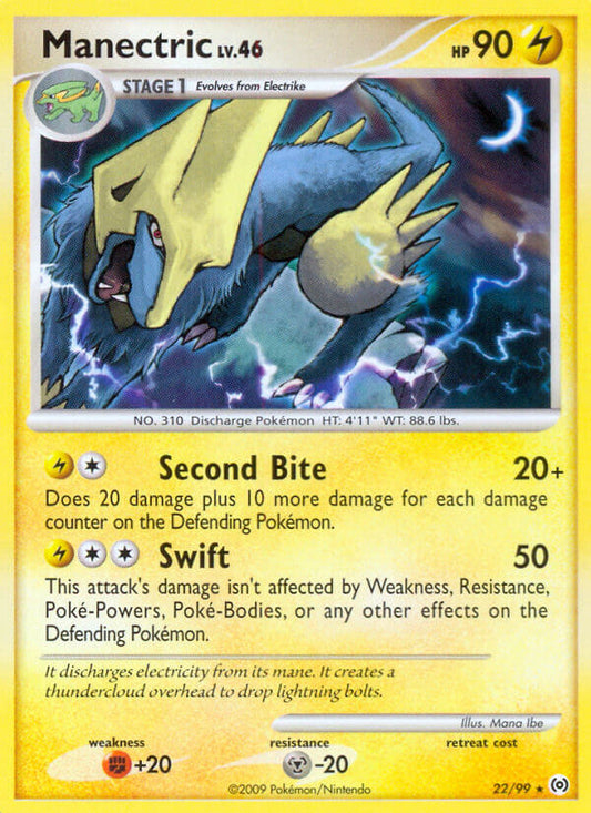 Manectric 22/99 Reverse Rare - MissingNo.