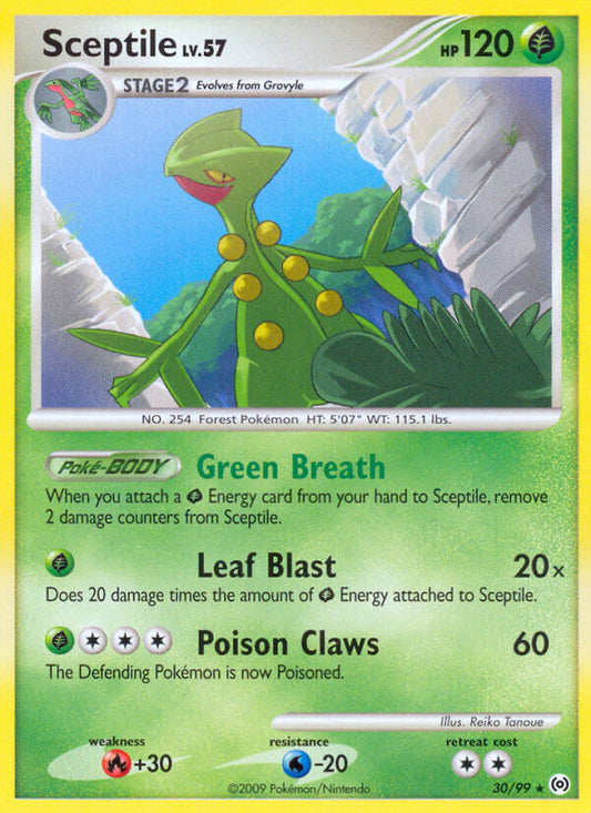Sceptile 30/99 Reverse Rare - MissingNo.