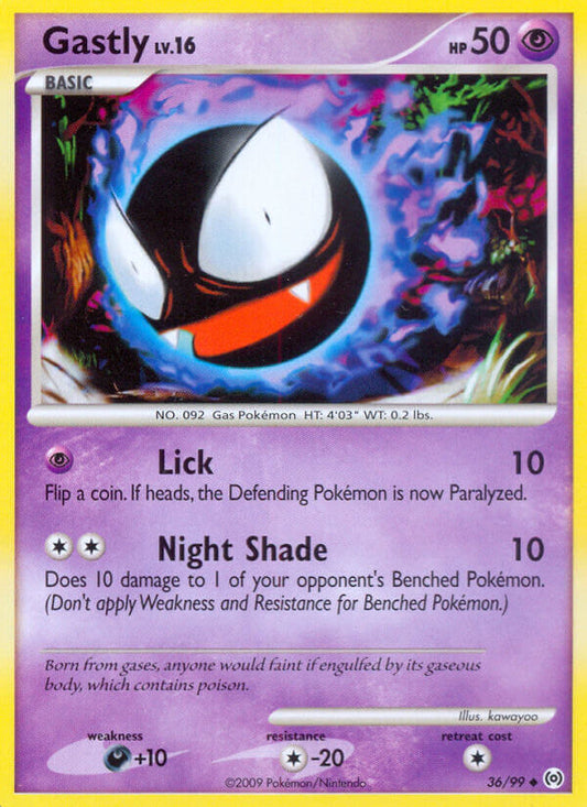 Gastly 36/99 Reverse Uncommon - MissingNo.