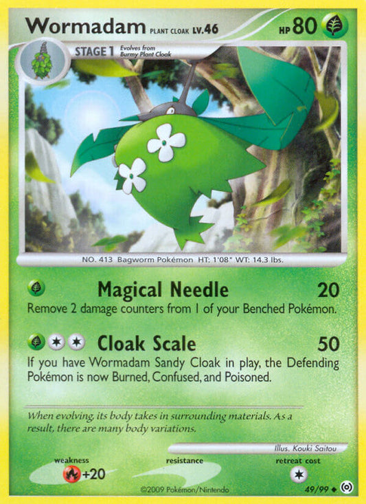 Wormadam [Plant Cloak] 49/99 Reverse Uncommon - MissingNo.