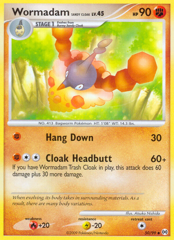 Wormadam [Sandy Cloak] 50/99 Reverse Uncommon - MissingNo.