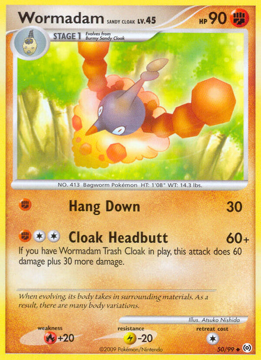 Wormadam [Sandy Cloak] 50/99 Reverse Uncommon - MissingNo.