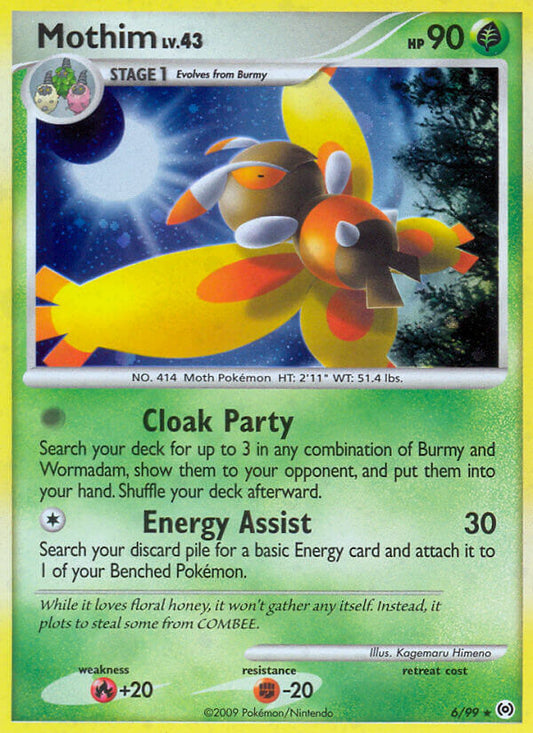 Mothim 6/99 Reverse Rare - MissingNo.