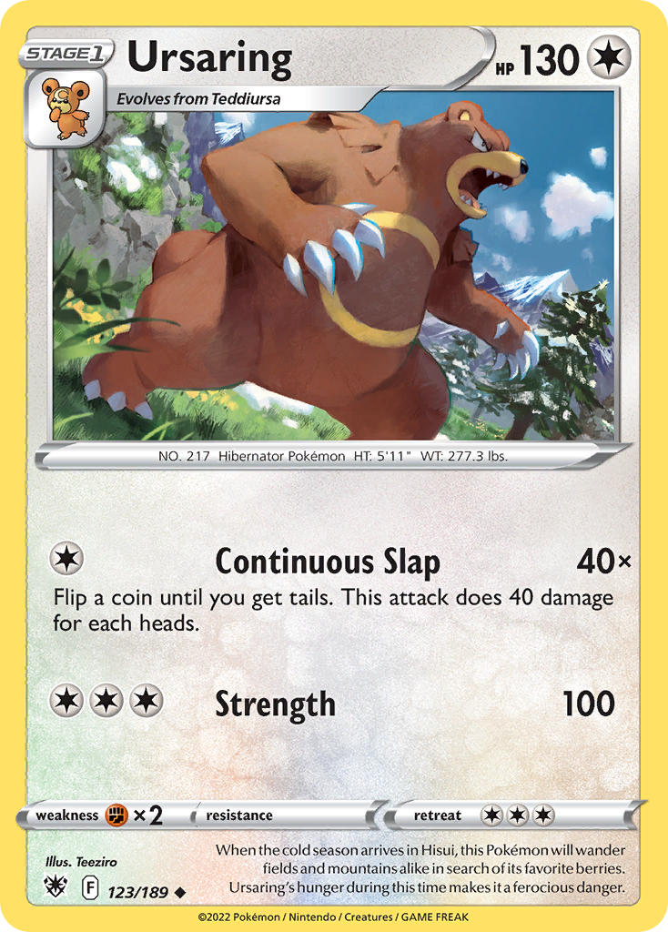 Ursaring 123/189 Uncommon