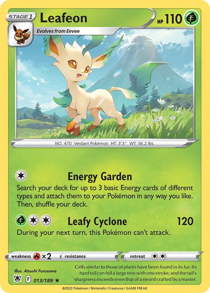 Leafeon 13/189 Reverse Rare