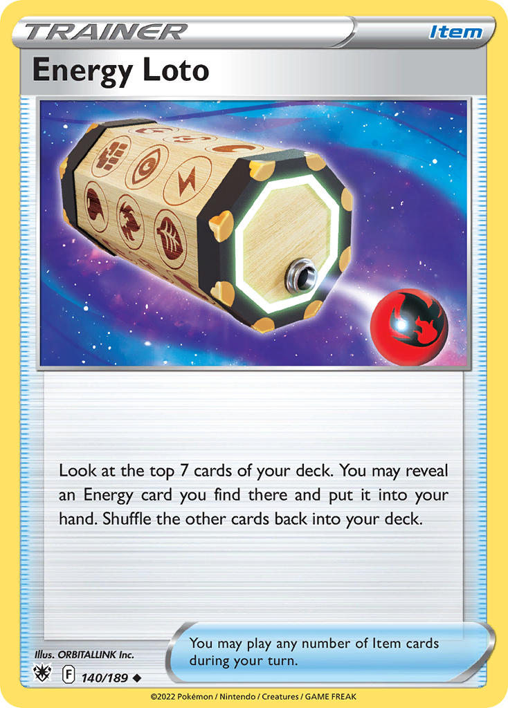 Energy Loto 140/189 Reverse Uncommon
