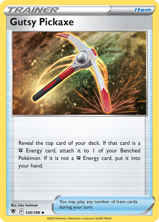 Gutsy Pickaxe 145/189 Non-Holo Play! Pokémon Stamp Prize Pack Series 3 Exclusive
