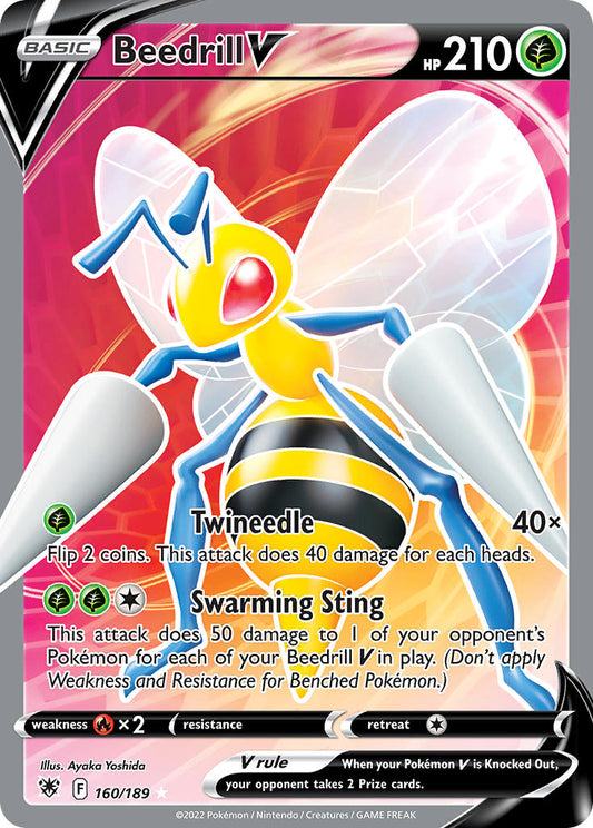 Beedrill V 160/189 Holo Ultra Rare V