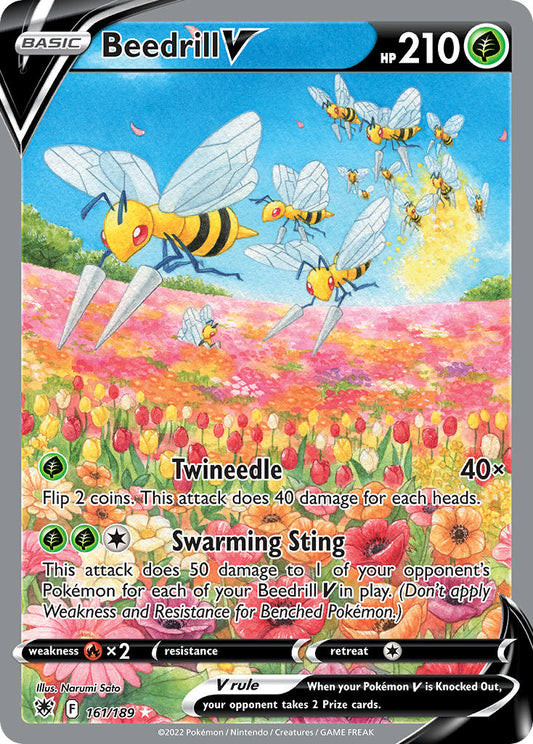Beedrill V 161/189 Holo Ultra Rare V