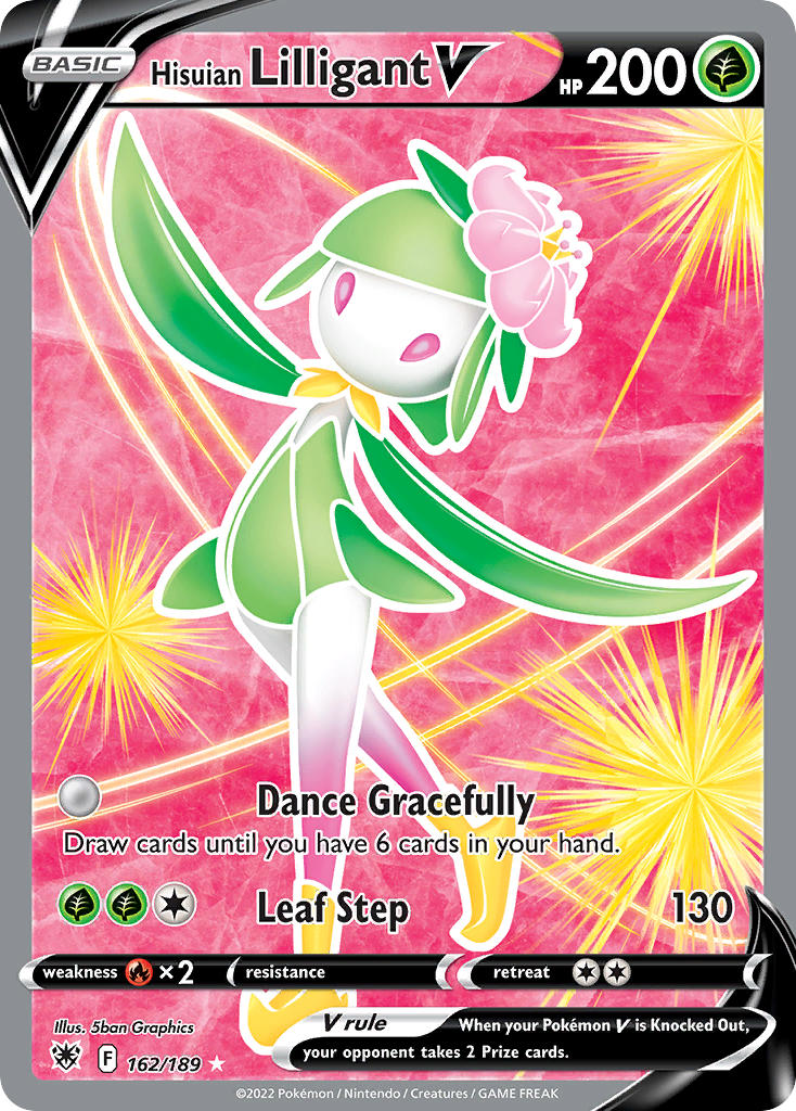 Hisuian Lilligant V 162/189 Holo Ultra Rare V