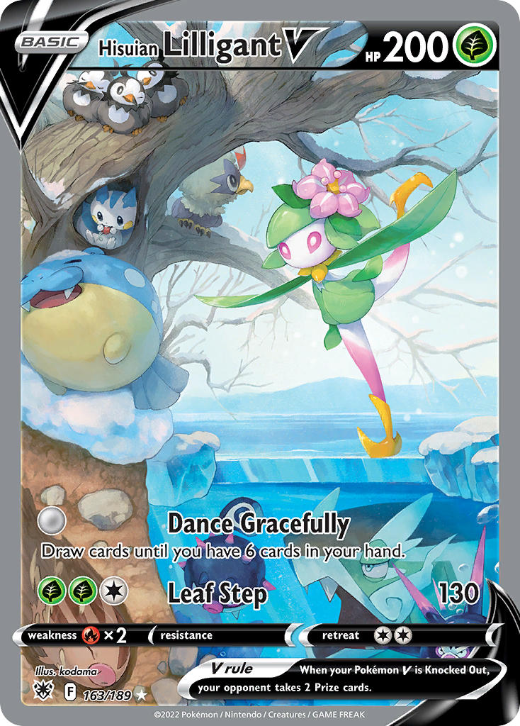 Hisuian Lilligant V 163/189 Holo Ultra Rare V
