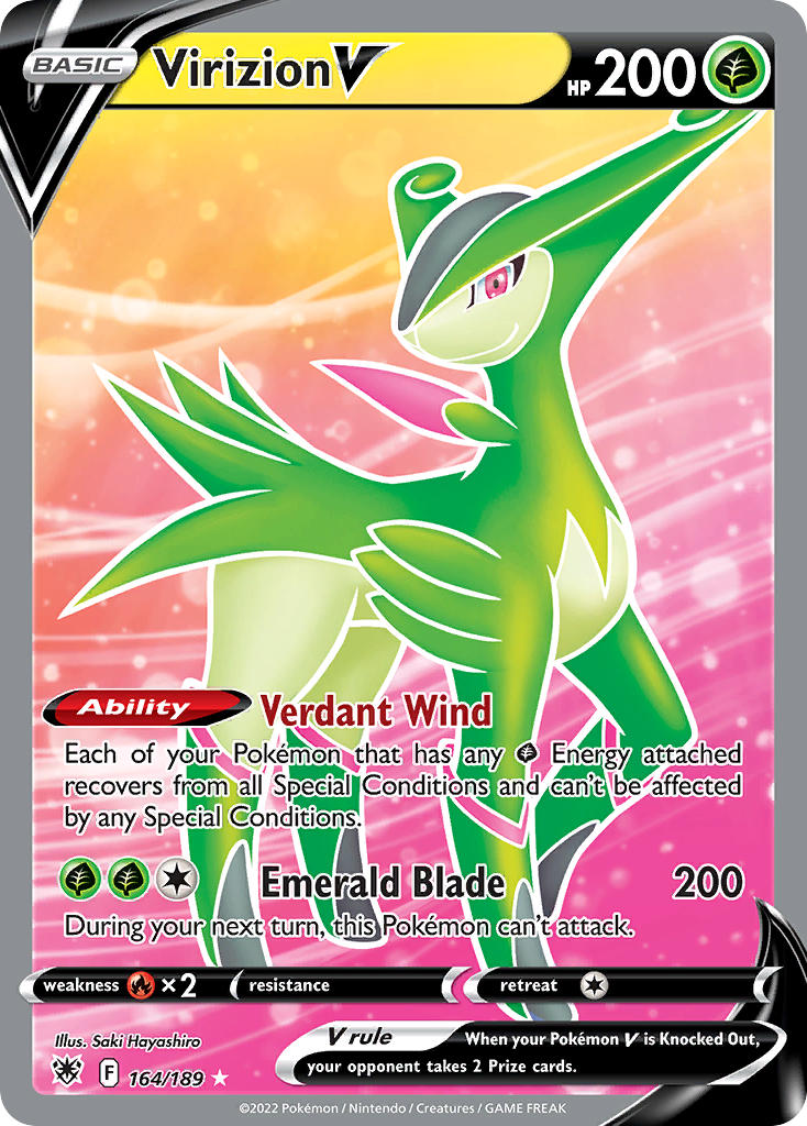 Virizion V 164/189 Holo Ultra Rare V