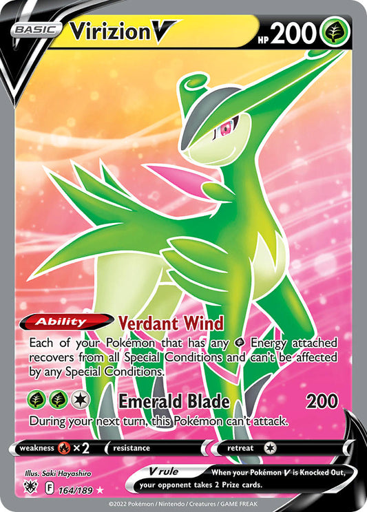 Virizion V 164/189 Holo Ultra Rare V