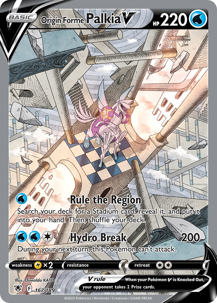 Origin Forme Palkia V 167/189 Holo Ultra Rare V