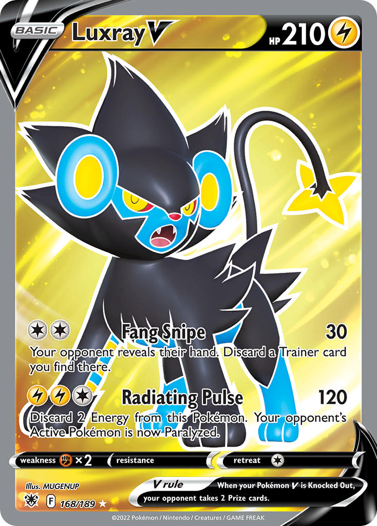 Luxray V 168/189 Holo Ultra Rare V