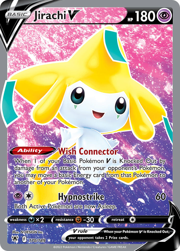 Jirachi V 170/189 Holo Ultra Rare V