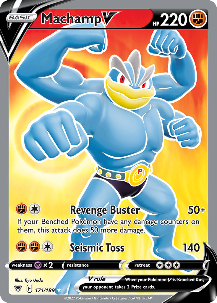 Machamp V 171/189 Holo Ultra Rare V