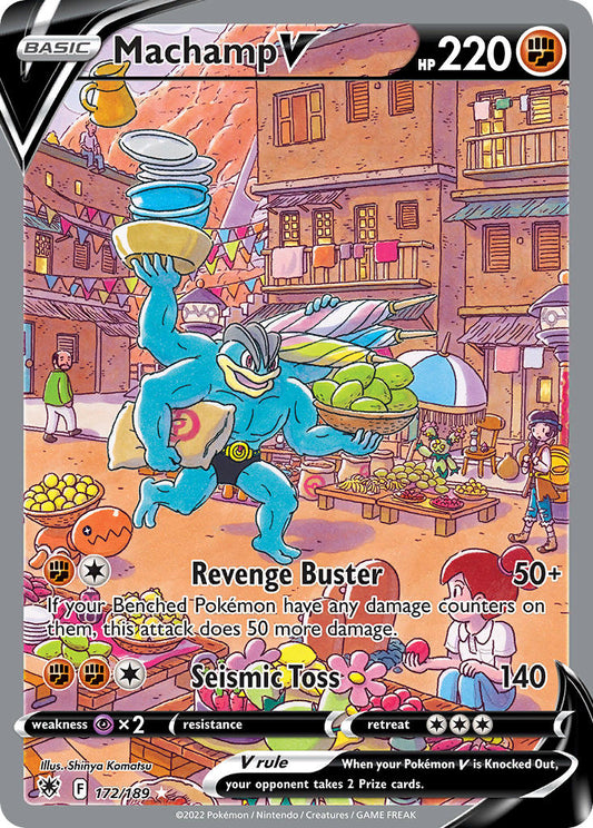 Machamp V 172/189 Holo Ultra Rare V
