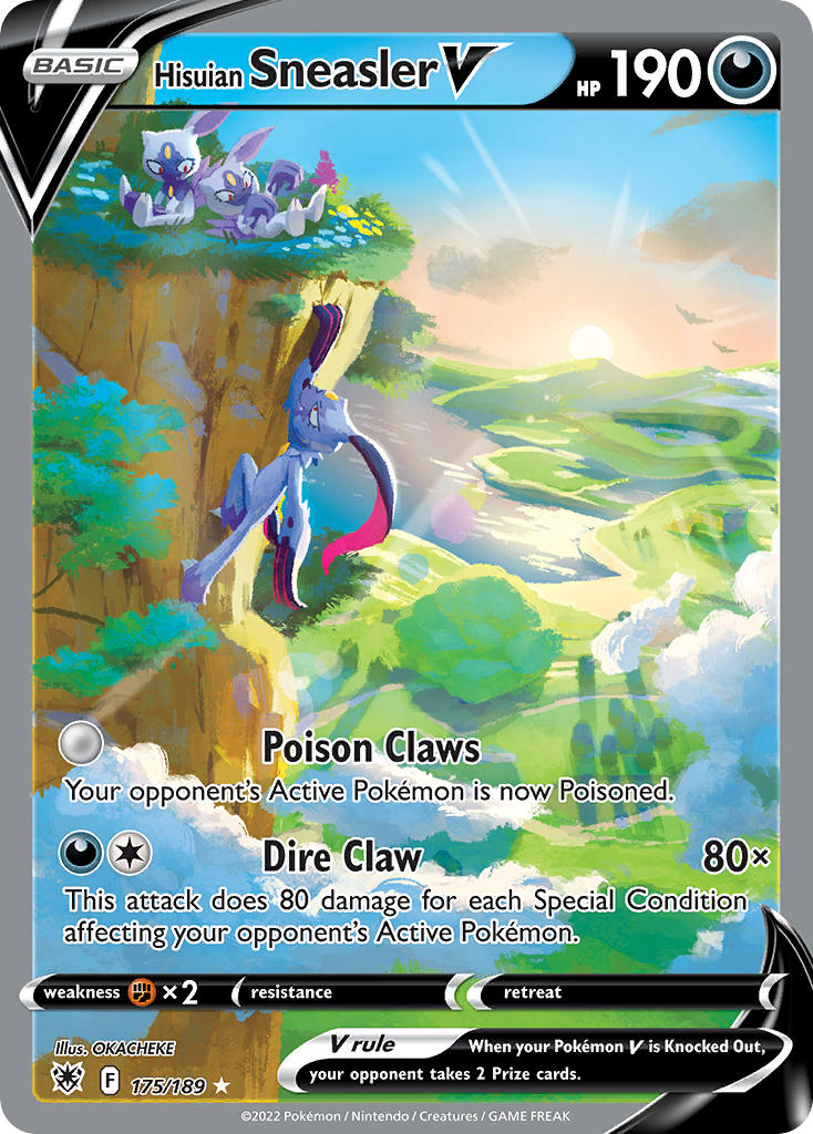Hisuian Sneasler V 175/189 Holo Ultra Rare V