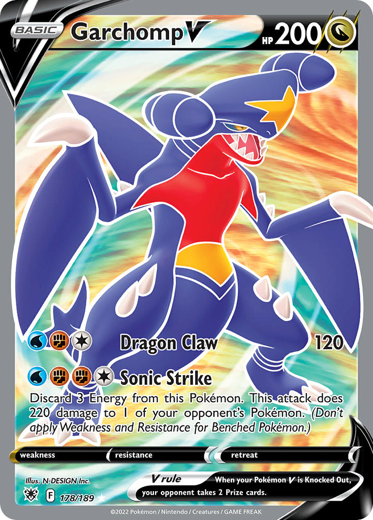 Garchomp V 178/189 Holo Ultra Rare V