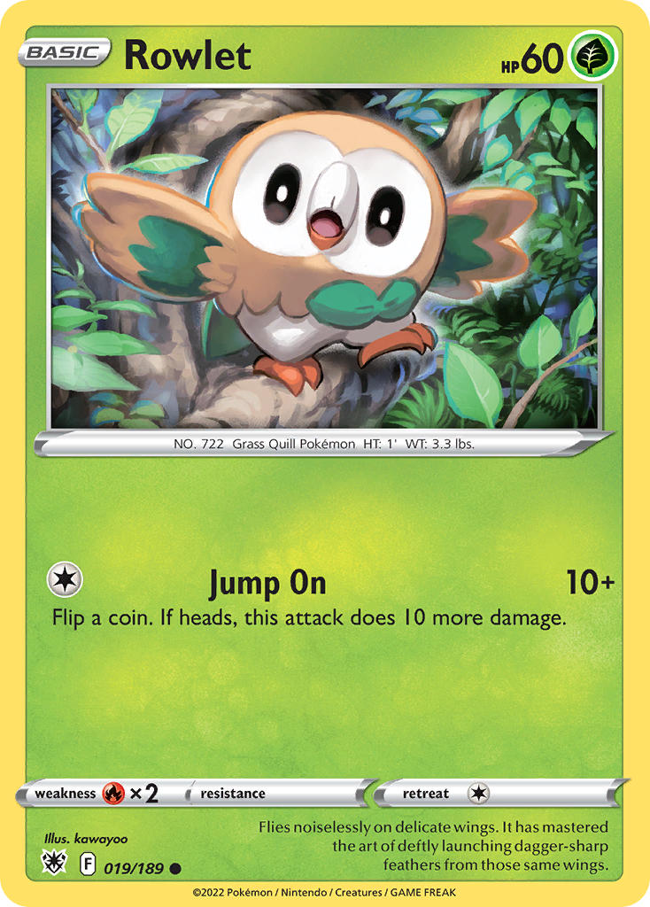 Rowlet 19/189 Reverse Common