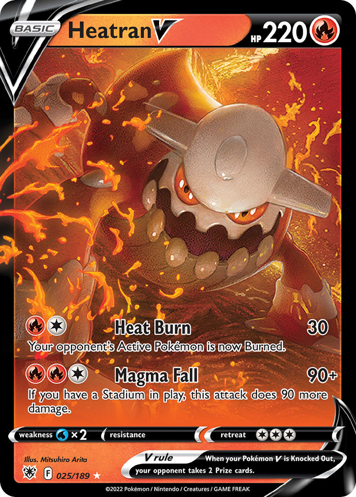 Heatran V 25/189 Holo Rare V