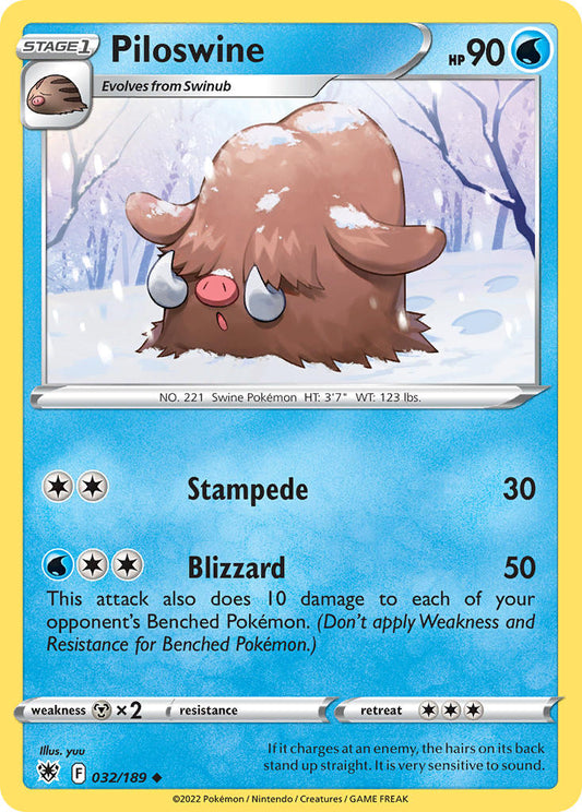 Piloswine 32/189 Reverse Uncommon